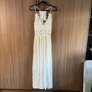 Lulus Off-White Lace Maxi Dress